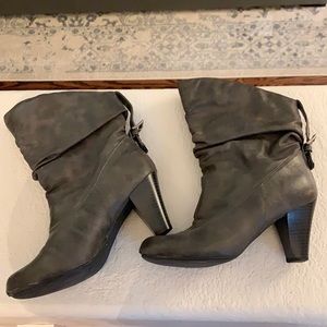 Madden Girl Gray Heeled Boots